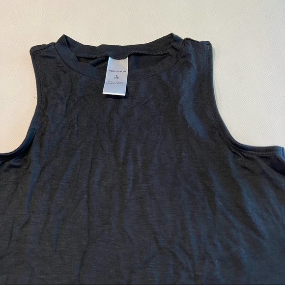 Nordstrom‎ Black Sleeveless Tank Top Trapeze Swing Style Girls Size S 7/8 - Picture 4 of 7